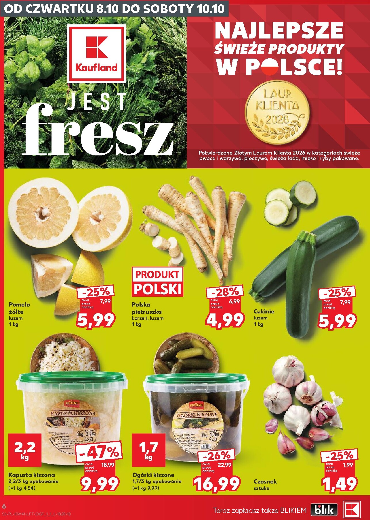 kaufland - Nowa gazetka Kaufland ważna od 08.10.2026 do 14.10.2026 - page: 6
