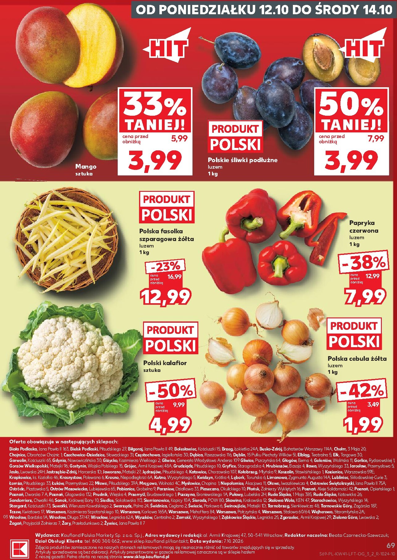 kaufland - Nowa gazetka Kaufland ważna od 08.10.2026 do 14.10.2026 - page: 69