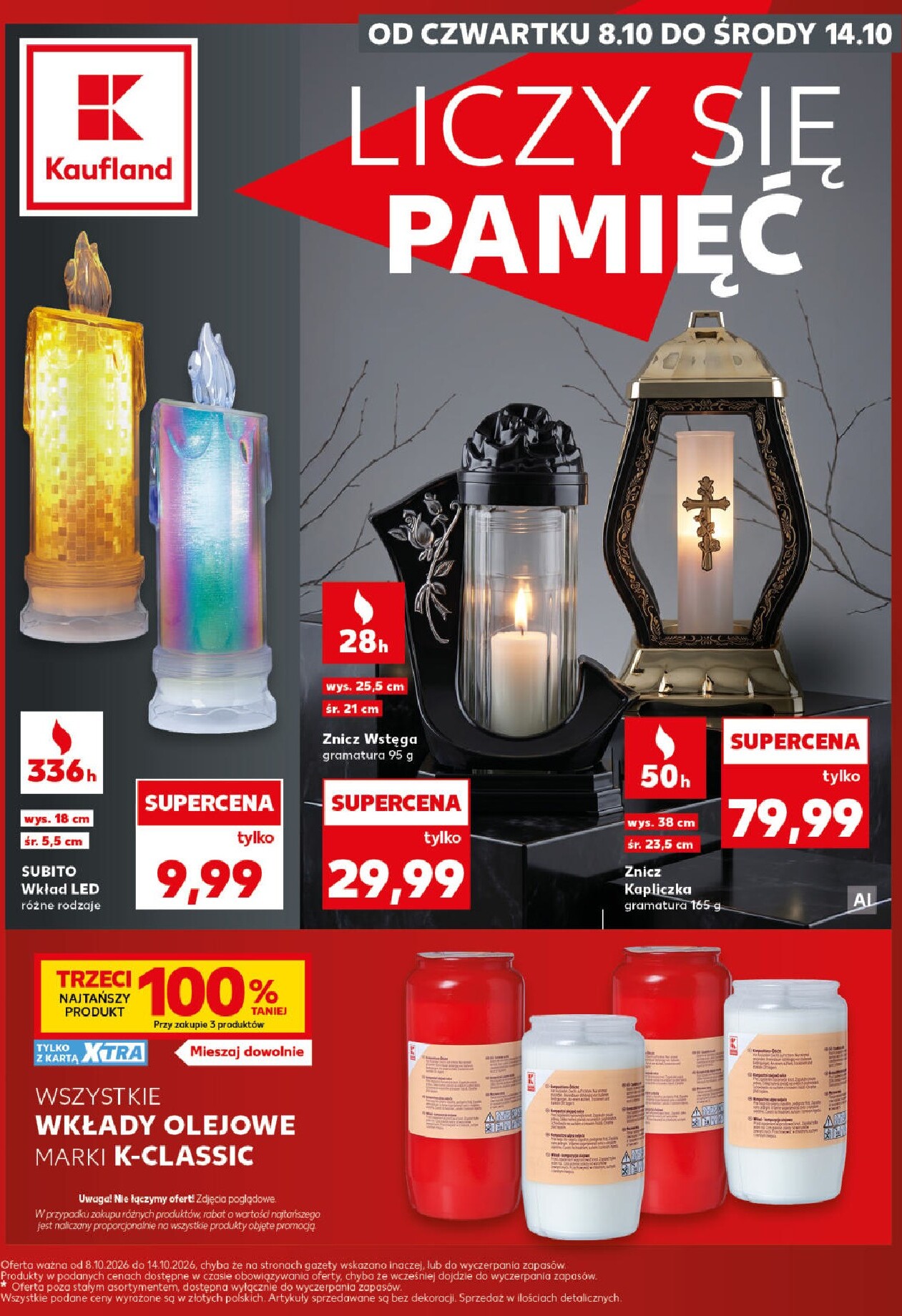 kaufland - Nowa gazetka Kaufland - Katalog Znicze ważna od 08.10.2026 do 14.10.2026