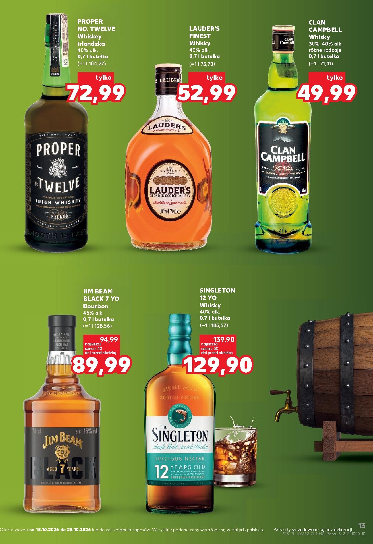 kaufland - Nowa gazetka Kaufland - Barek ważna od 15.10.2026 do 28.10.2026 - page: 13