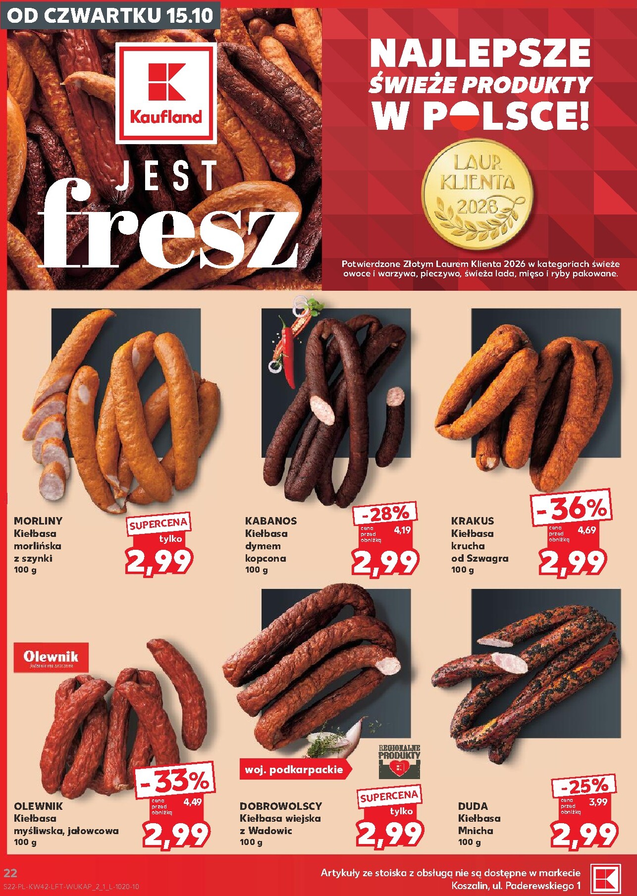 kaufland - Nowa gazetka Kaufland ważna od 15.10.2026 do 21.10.2026 - page: 22