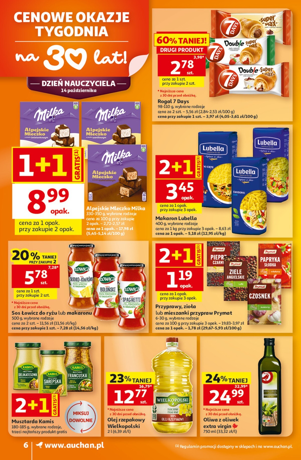 auchan - Nowa gazetka Auchan - Gazetka 30 Lat Supermarket Auchan ważna od 08.10.2026 do 14.10.2026 - page: 6