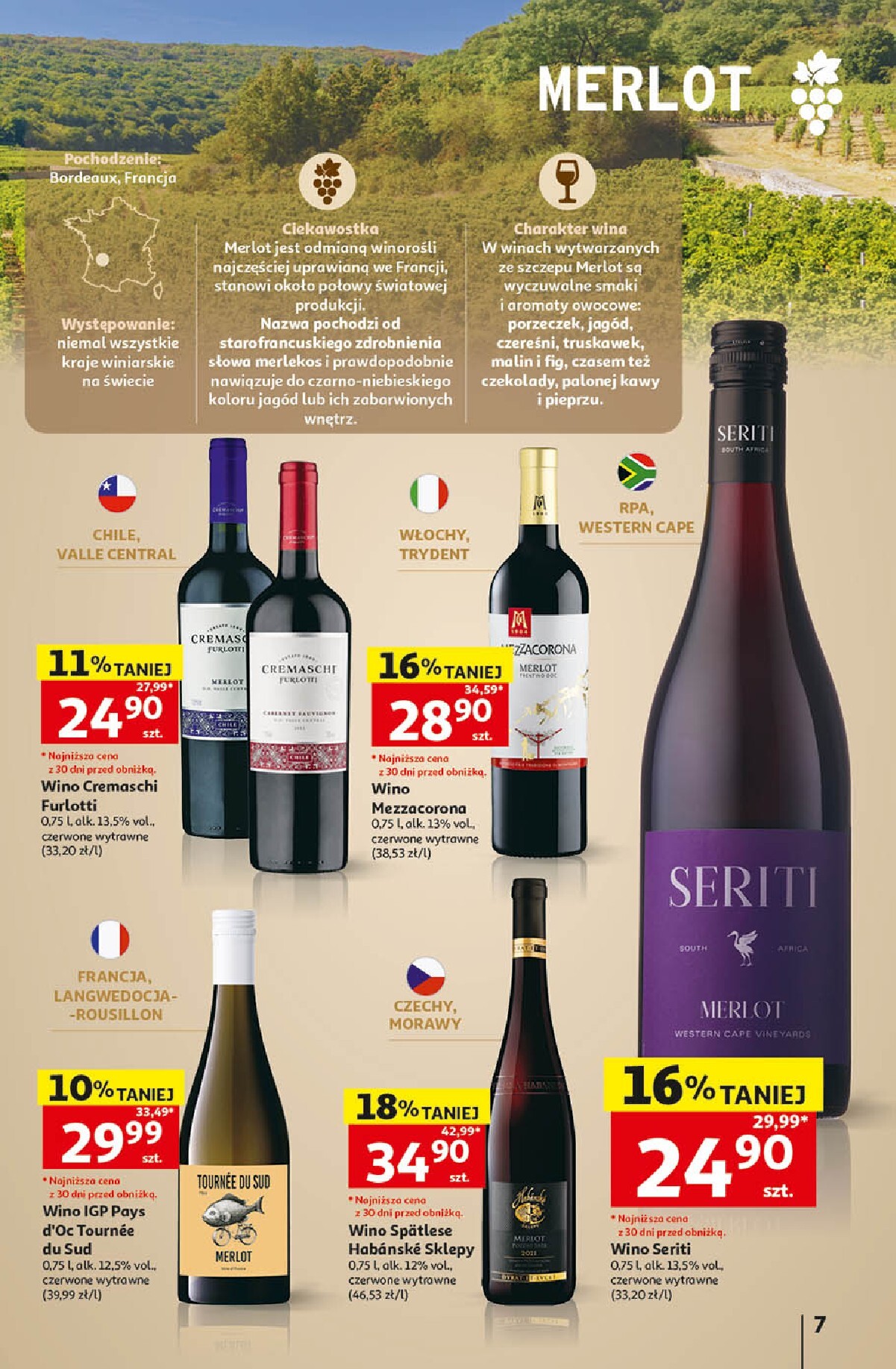 auchan - Aktualna gazetka Hipermarket Auchan - Wino ważna od 05.10.2026 do 31.10.2026 - page: 7