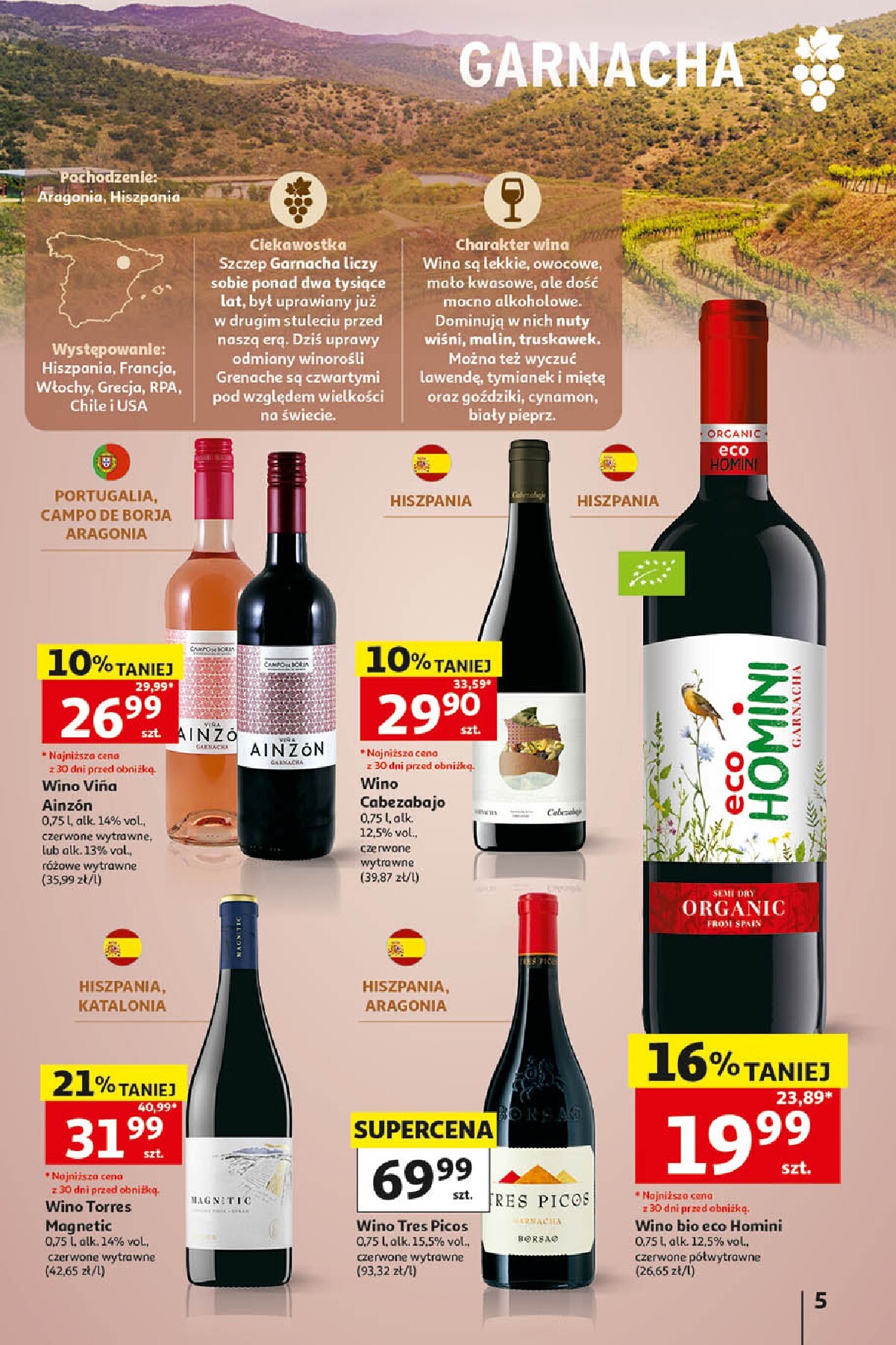 auchan - Aktualna gazetka Hipermarket Auchan - Wino ważna od 05.10.2026 do 31.10.2026 - page: 5