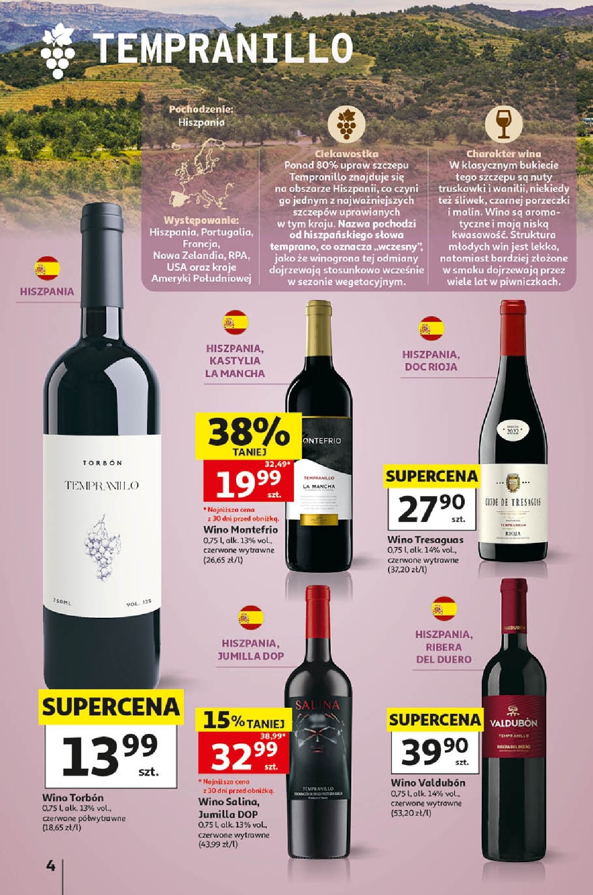auchan - Aktualna gazetka Hipermarket Auchan - Wino ważna od 05.10.2026 do 31.10.2026 - page: 4