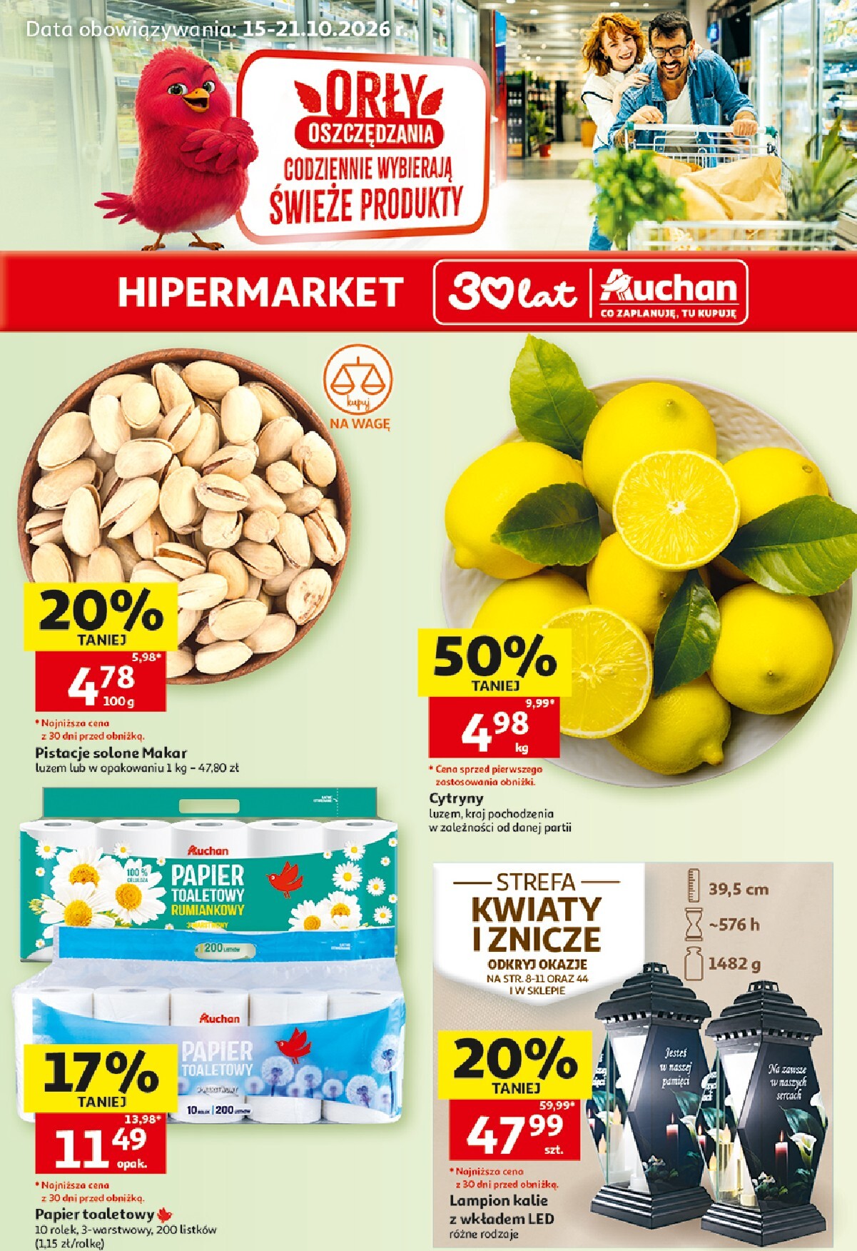 auchan - Nowa gazetka Hipermarket Auchan ważna od 15.10.2026 do 21.10.2026