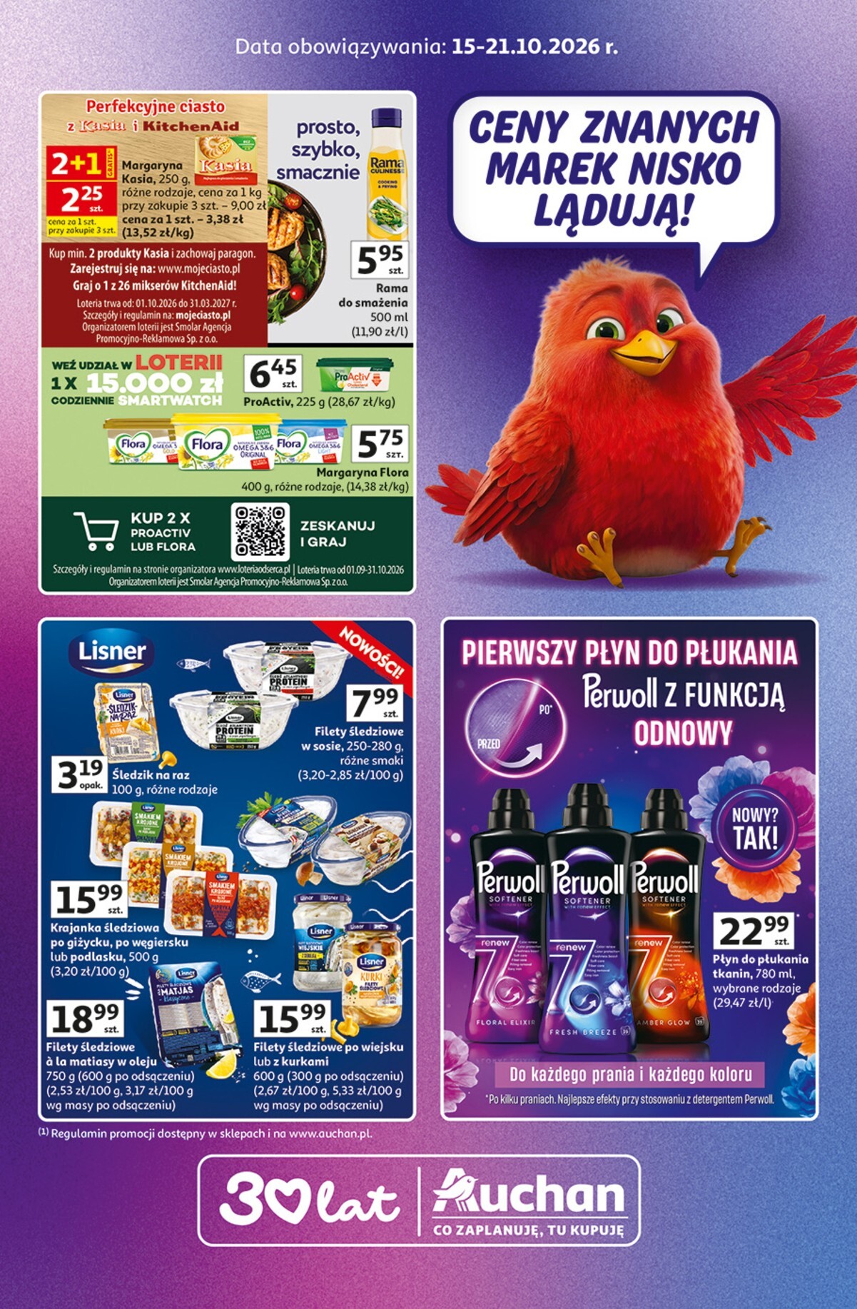 auchan - Nowa gazetka Hipermarket Auchan - Znane marki ważna od 15.10.2026 do 21.10.2026