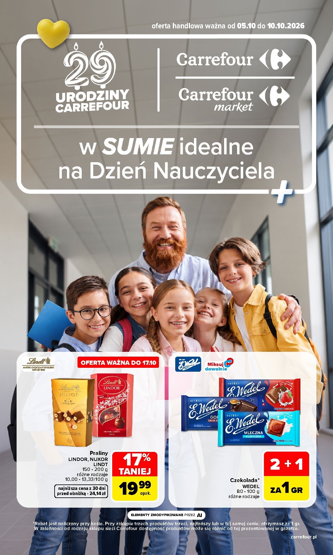 carrefour - Aktualna gazetka Carrefour - Dzień Nauczyciela ważna od 05.10.2026 do 10.10.2026