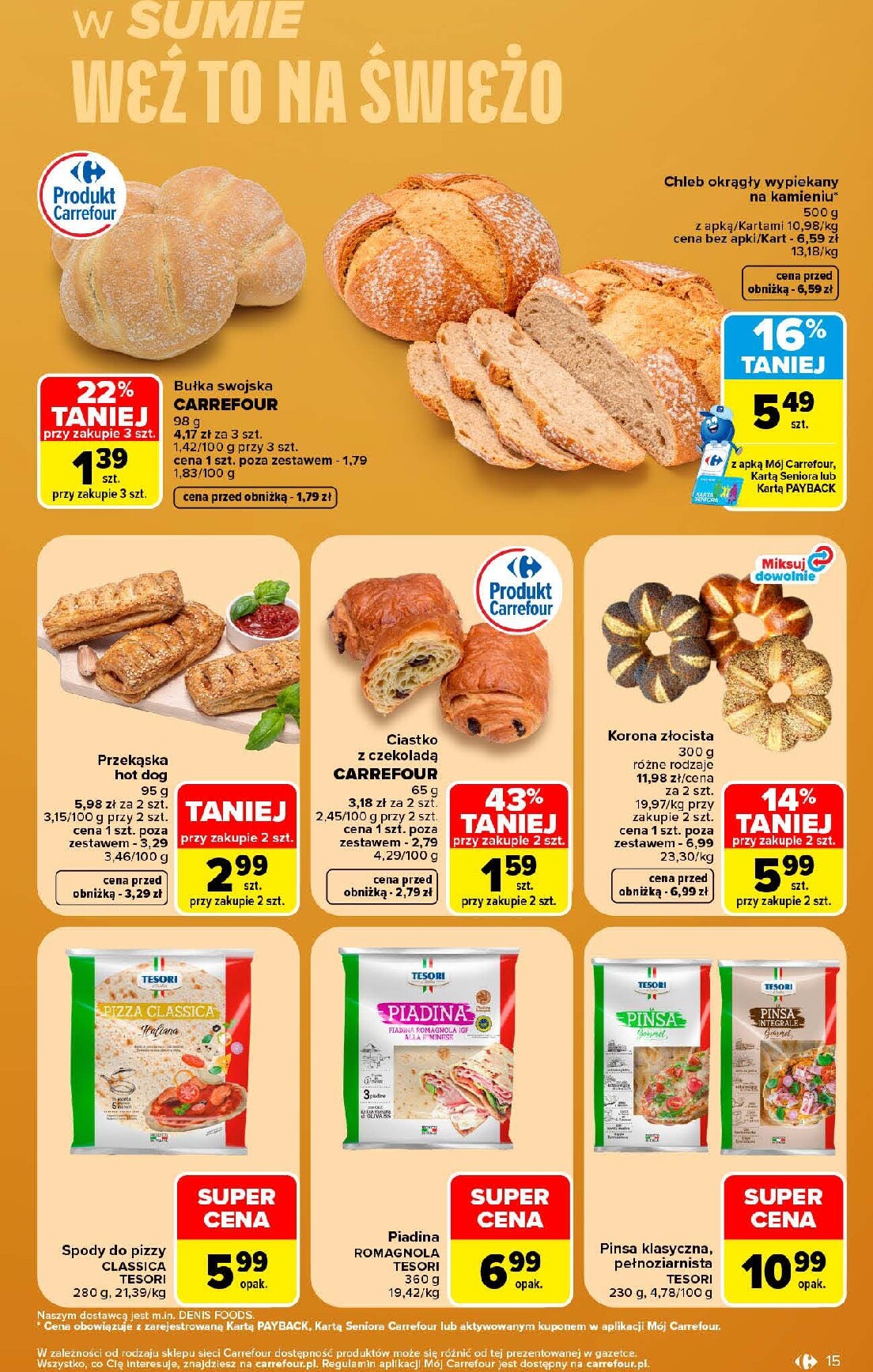 carrefour - Nowa gazetka Carrefour - Gazetka Carrefour, Market w SUMIE najlepszy, od poniedziałku ważna od 12.10.2026 do 17.10.2026 - page: 15