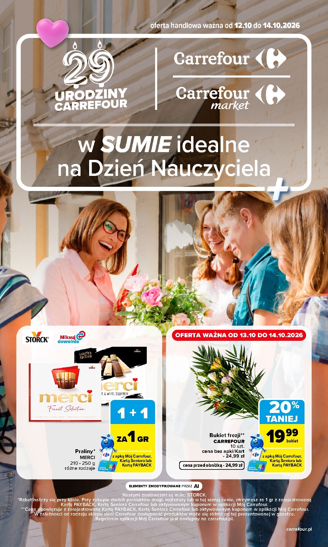 carrefour - Nowa gazetka Carrefour - Dzień Nauczyciela ważna od 12.10.2026 do 14.10.2026