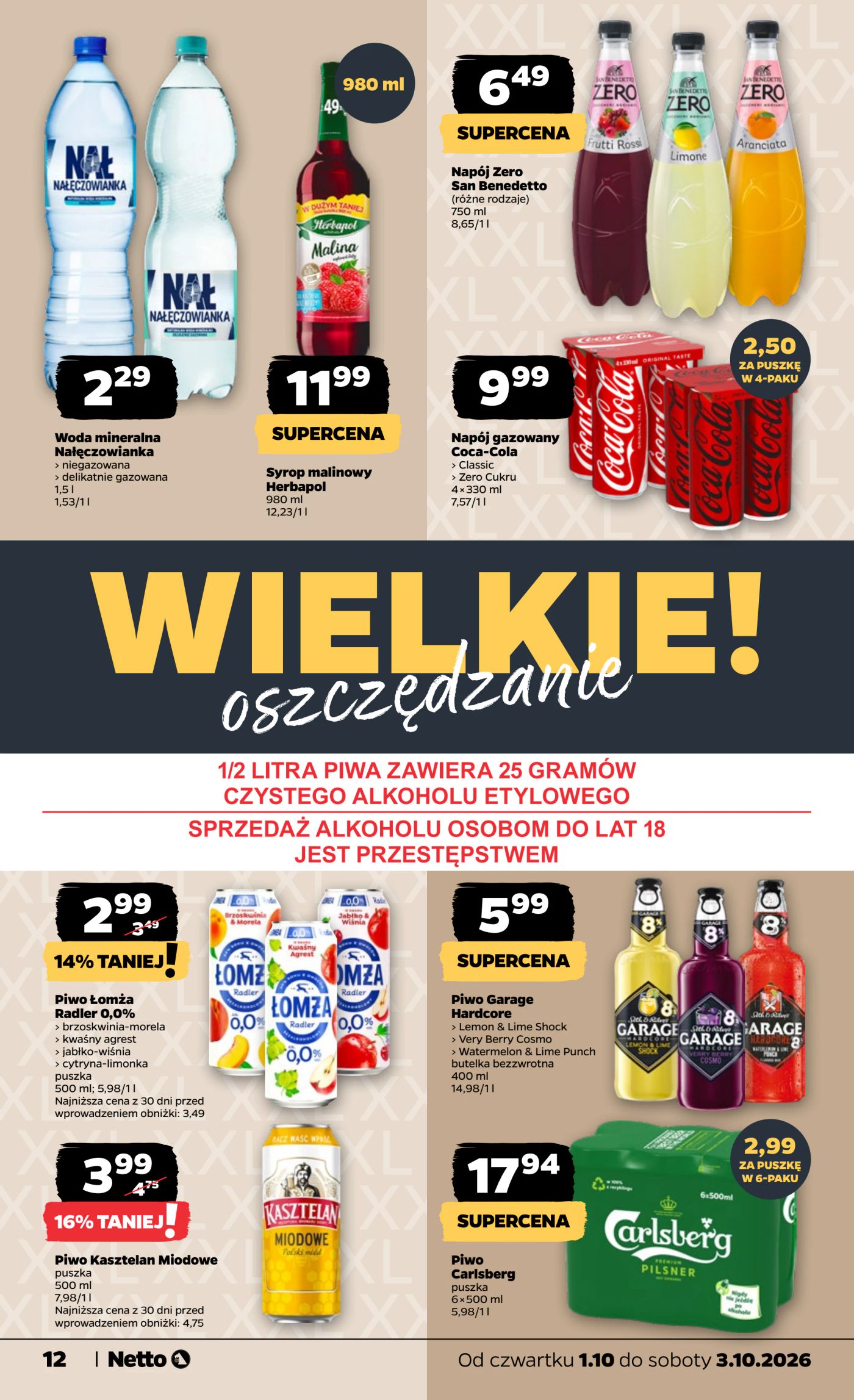 netto - Nowa gazetka Netto - Food ważna od 01.10.2026 do 03.10.2026 - page: 12