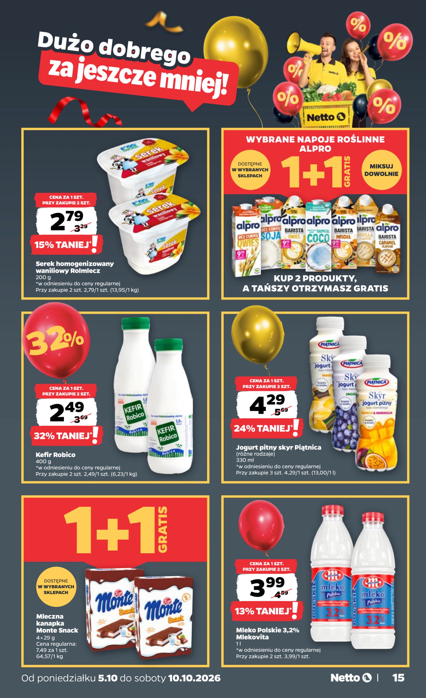 netto - Nowa gazetka Netto - Food ważna od 05.10.2026 do 10.10.2026 - page: 15