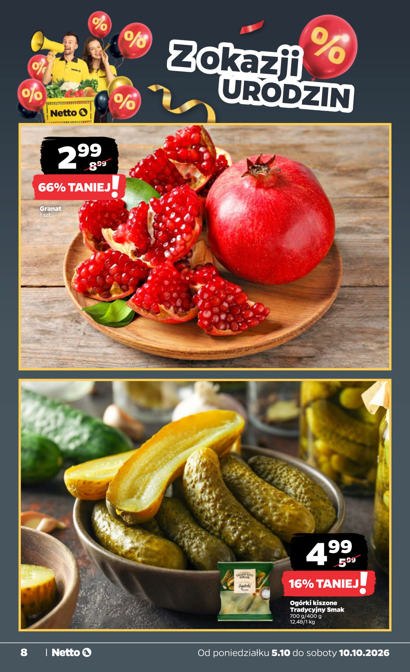 netto - Nowa gazetka Netto - Food ważna od 05.10.2026 do 10.10.2026 - page: 8