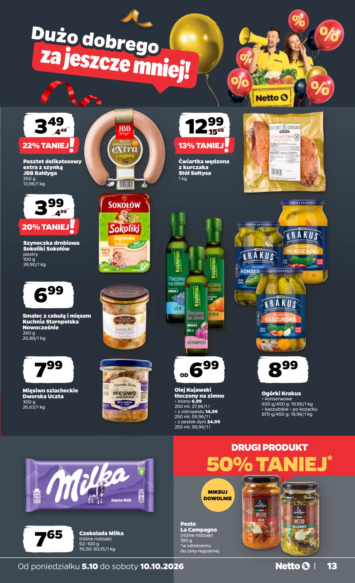 netto - Nowa gazetka Netto - Food ważna od 05.10.2026 do 10.10.2026 - page: 13