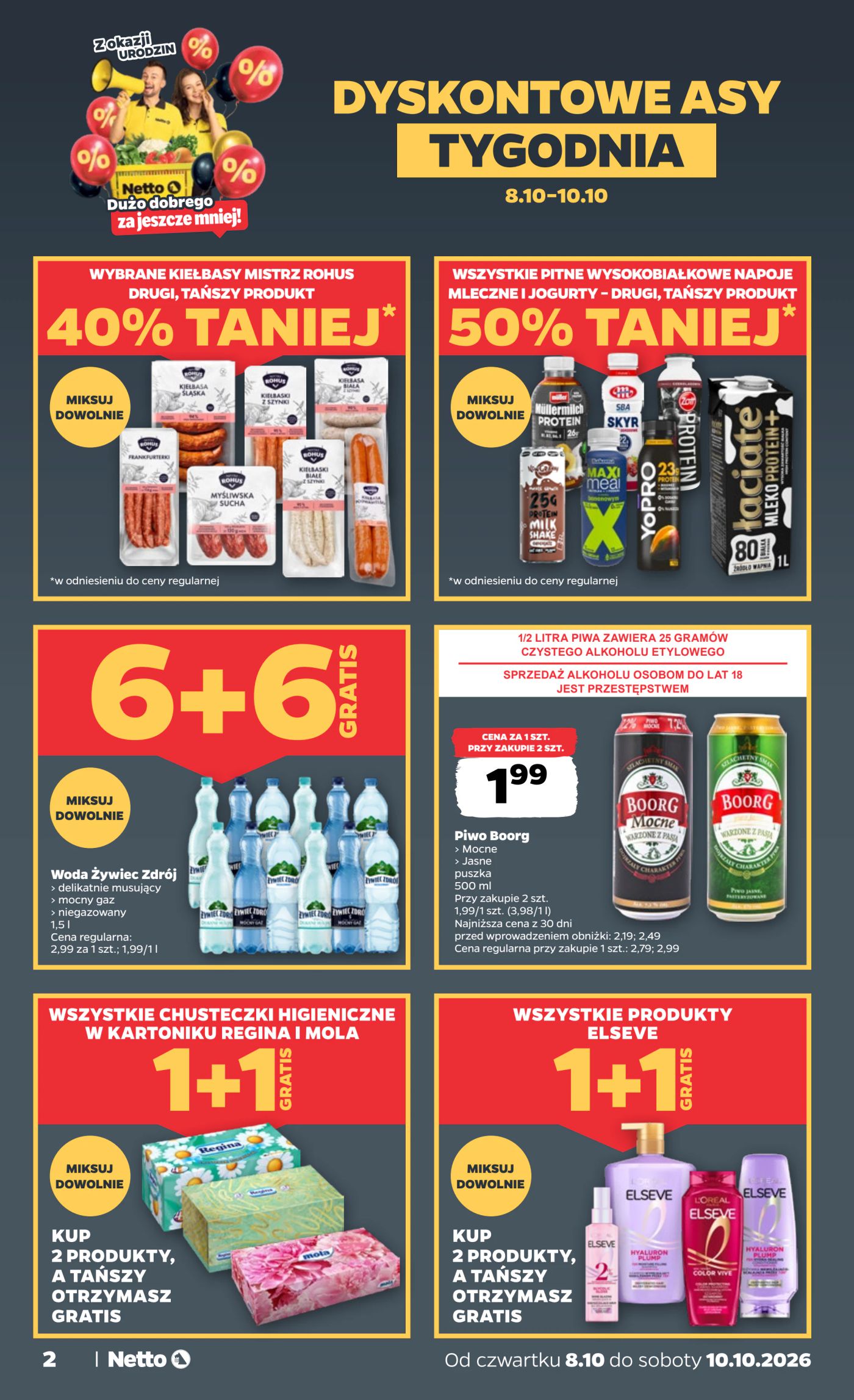 netto - Nowa gazetka Netto - Food ważna od 08.10.2026 do 10.10.2026 - page: 2