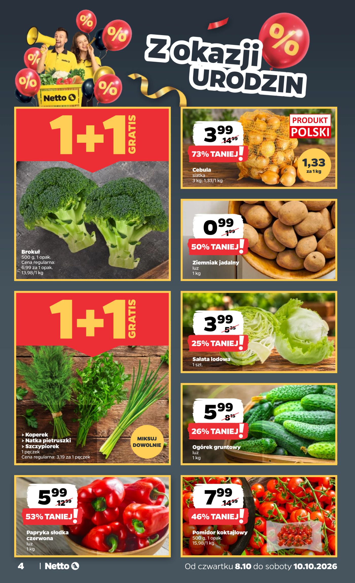netto - Nowa gazetka Netto - Food ważna od 08.10.2026 do 10.10.2026 - page: 4