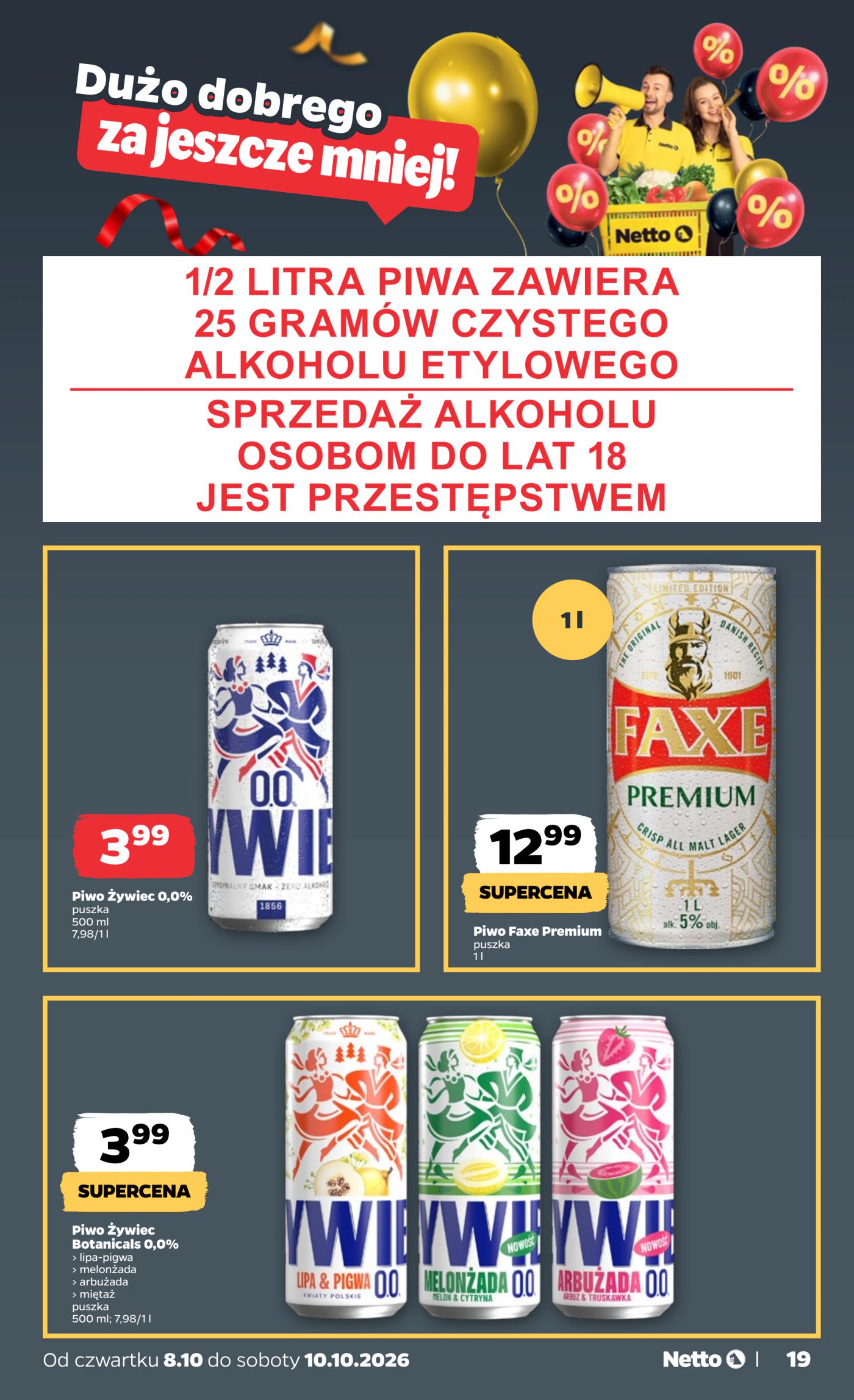 netto - Nowa gazetka Netto - Food ważna od 08.10.2026 do 10.10.2026 - page: 19