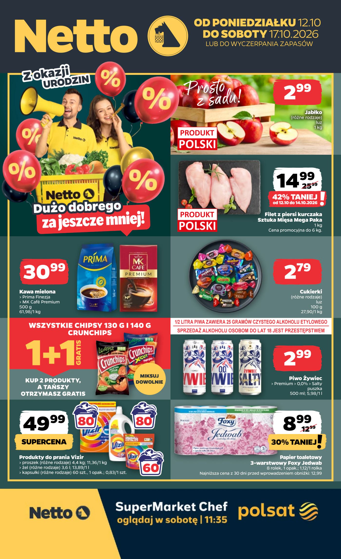netto - Nowa gazetka Netto - Food ważna od 12.10.2026 do 17.10.2026