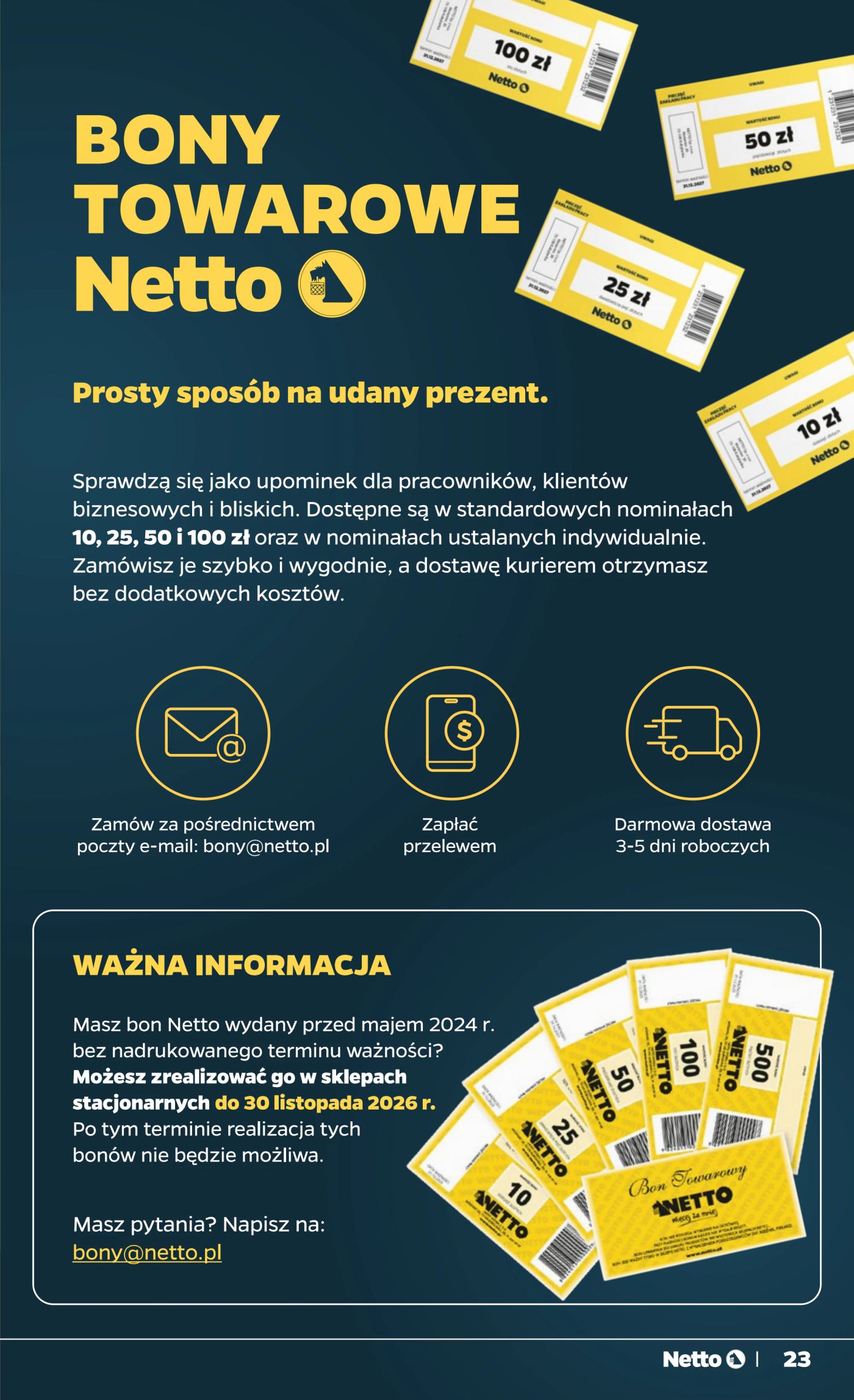 netto - Nowa gazetka Netto - Food ważna od 15.10.2026 do 17.10.2026 - page: 23