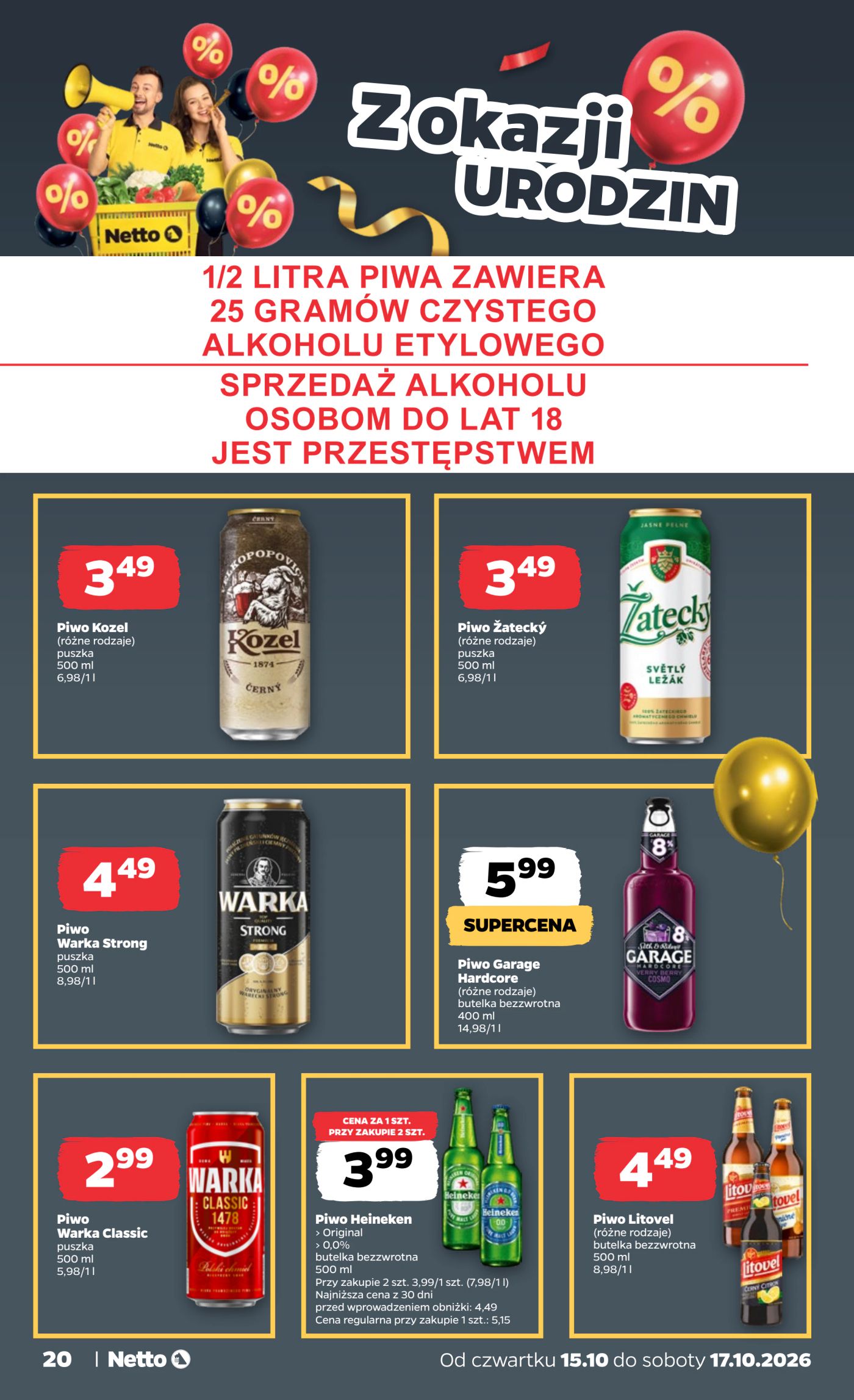 netto - Nowa gazetka Netto - Food ważna od 15.10.2026 do 17.10.2026 - page: 20