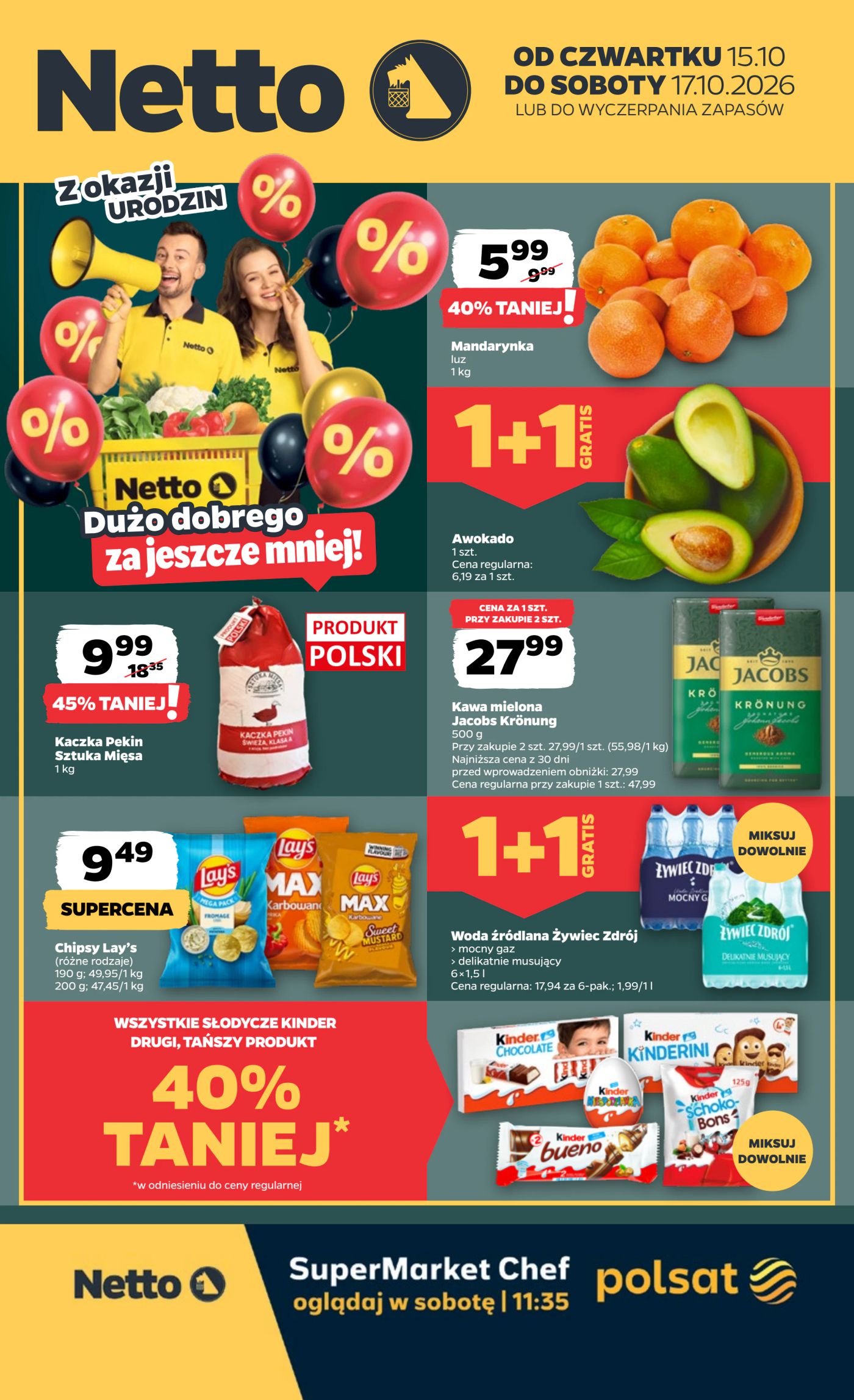 netto - Nowa gazetka Netto - Food ważna od 15.10.2026 do 17.10.2026