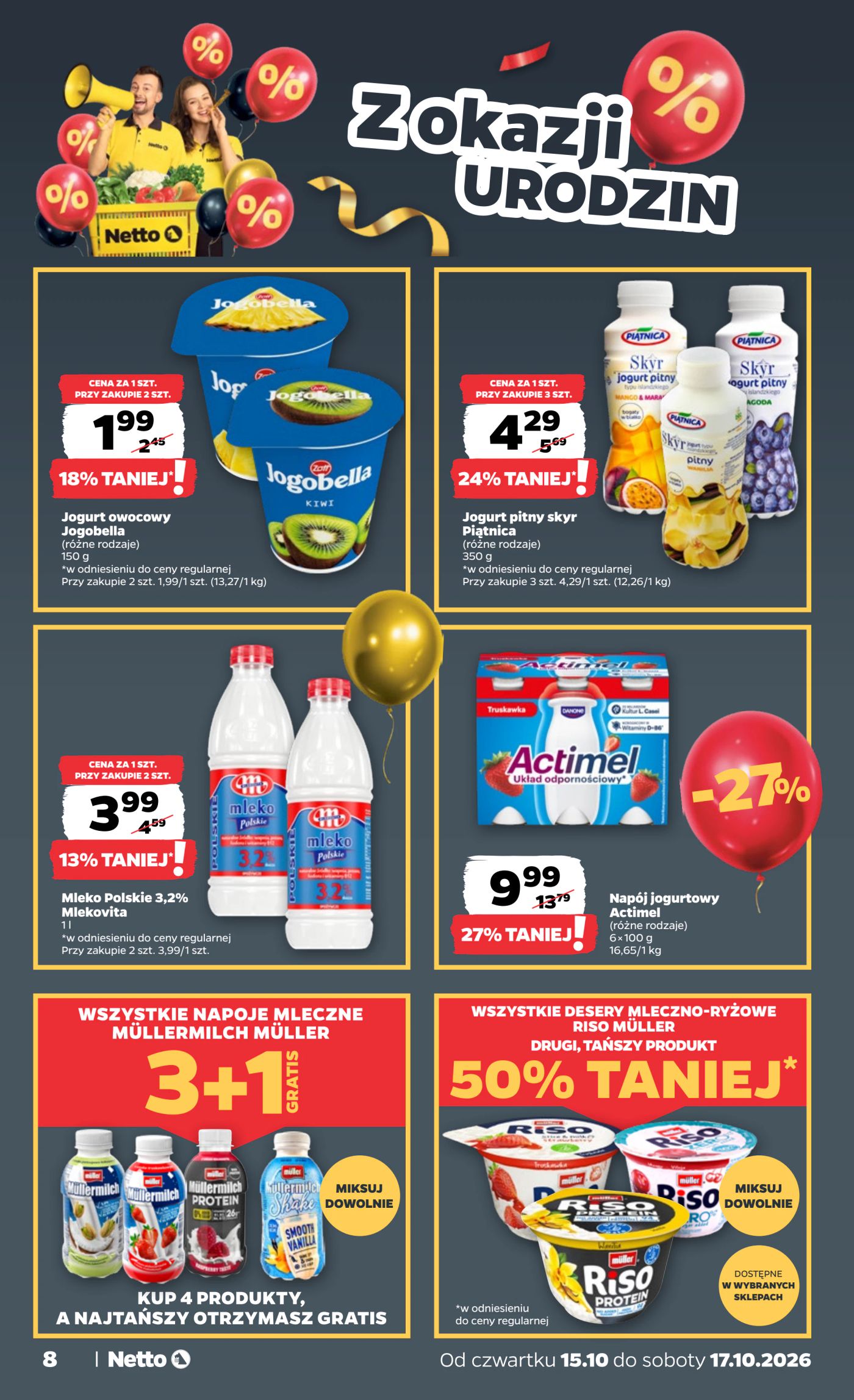netto - Nowa gazetka Netto - Food ważna od 15.10.2026 do 17.10.2026 - page: 8