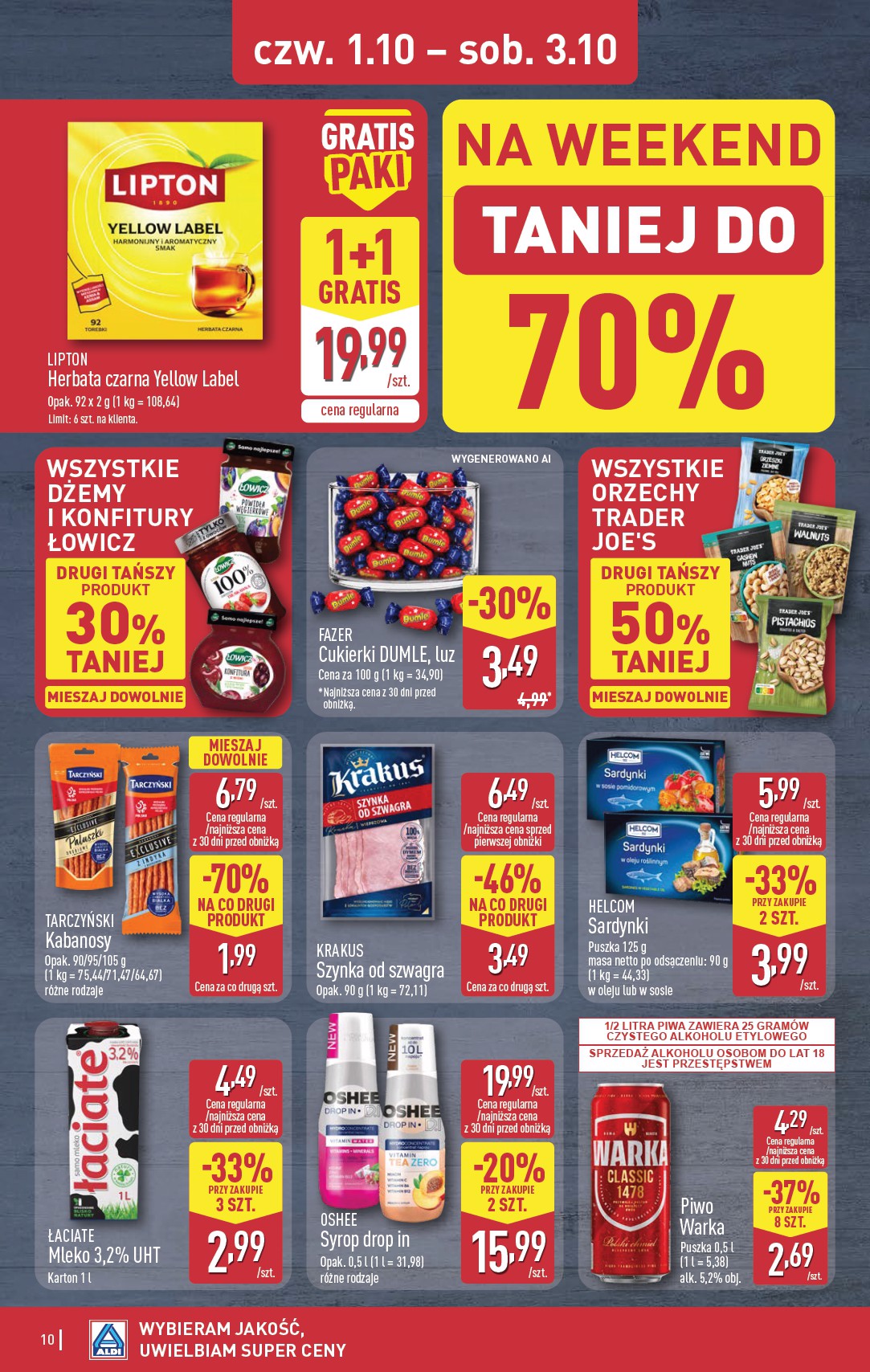 aldi - Aktualna gazetka ALDI - Oferta weekendowa ważna od 01.10.2026 do 03.10.2026 - page: 10