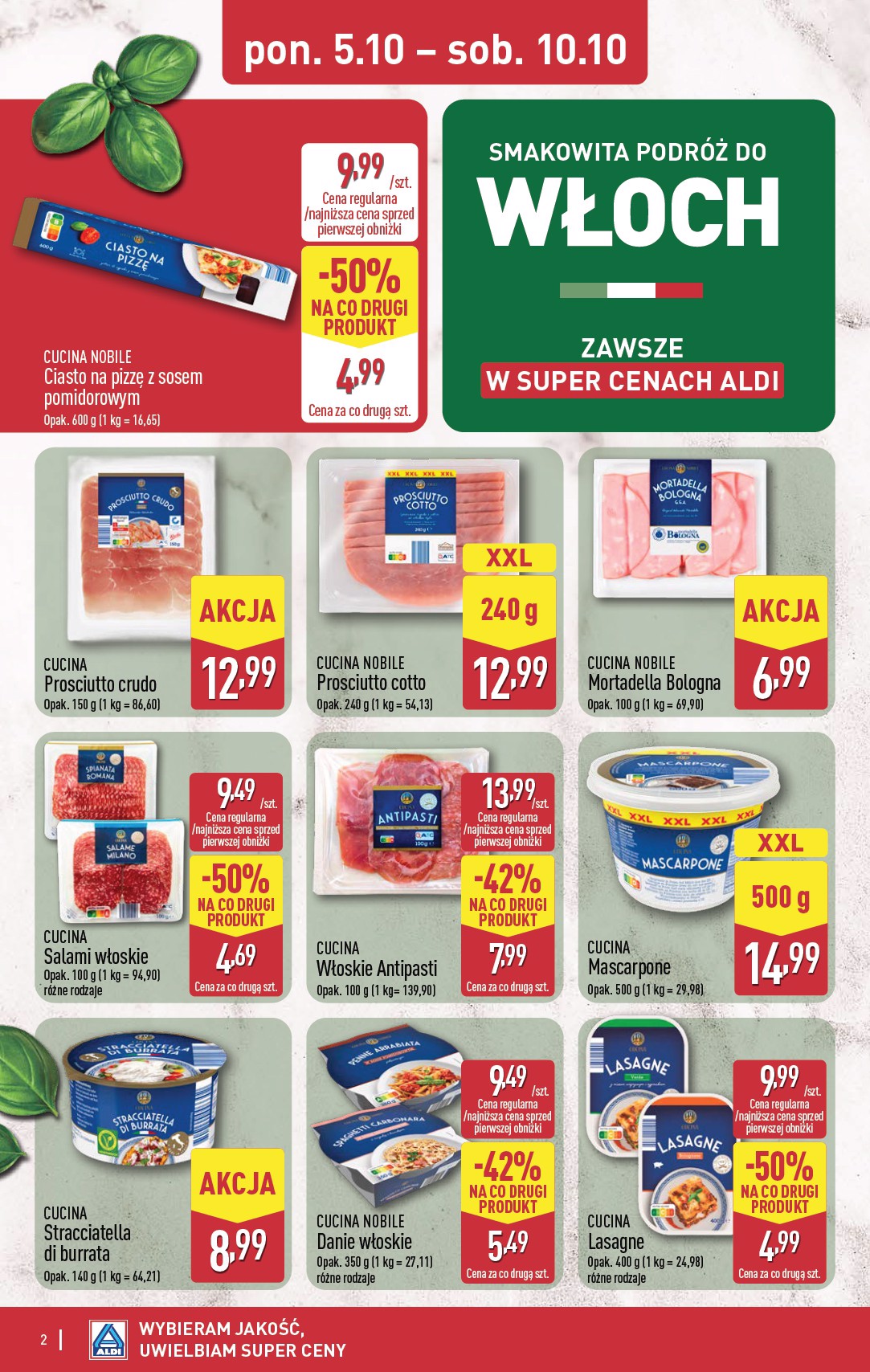 aldi - Nowa gazetka ALDI - Smakowita podróż do Włoch ważna od 05.10.2026 do 10.10.2026 - page: 2