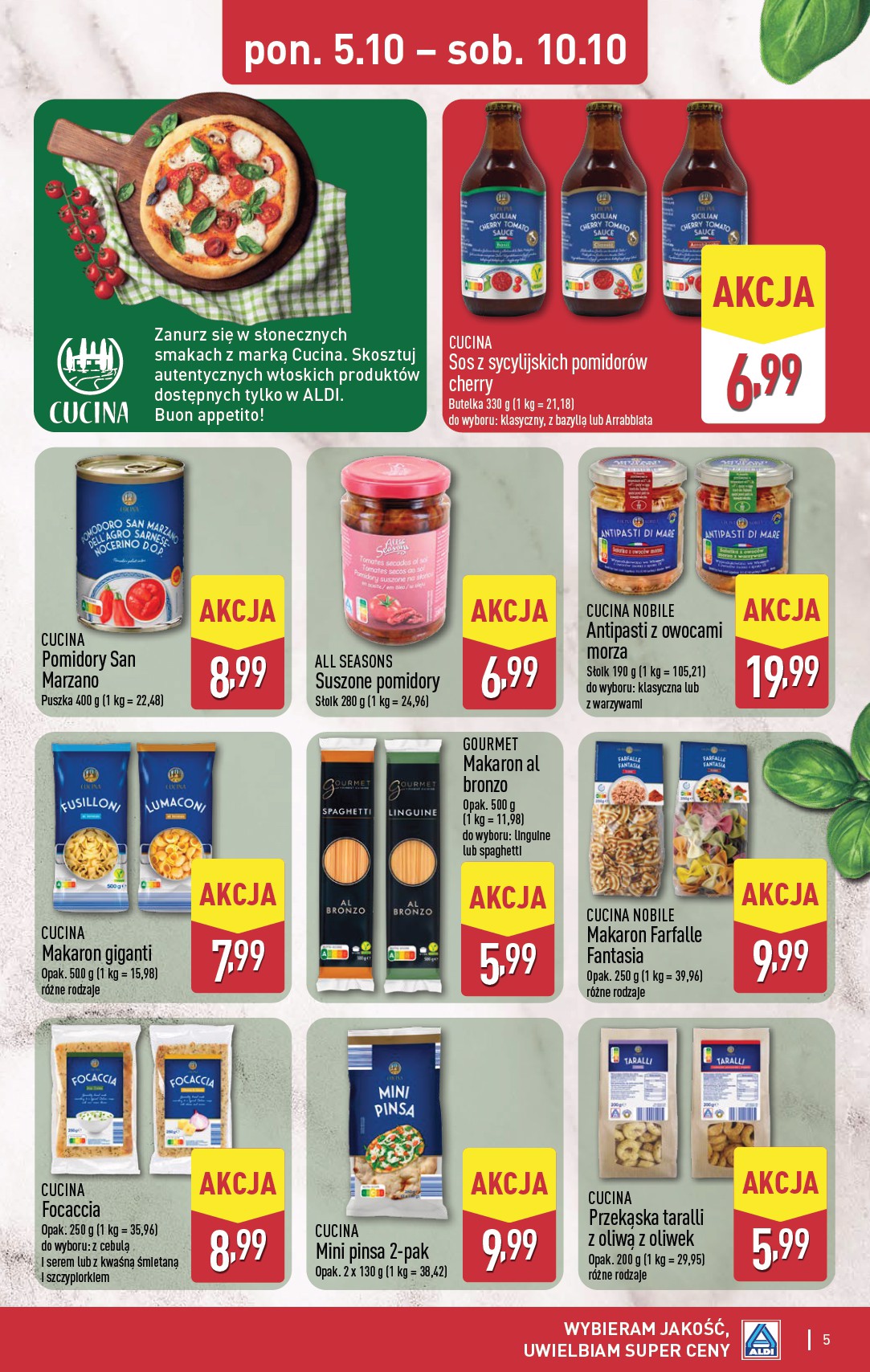aldi - Nowa gazetka ALDI - Smakowita podróż do Włoch ważna od 05.10.2026 do 10.10.2026 - page: 5