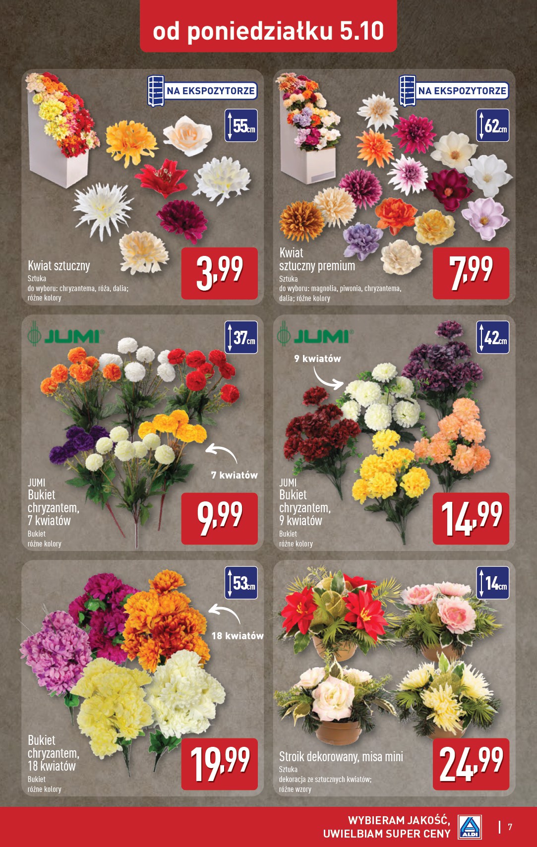 aldi - Nowa gazetka ALDI - Znicze i stroiki ważna od 05.10.2026 do 10.10.2026 - page: 7