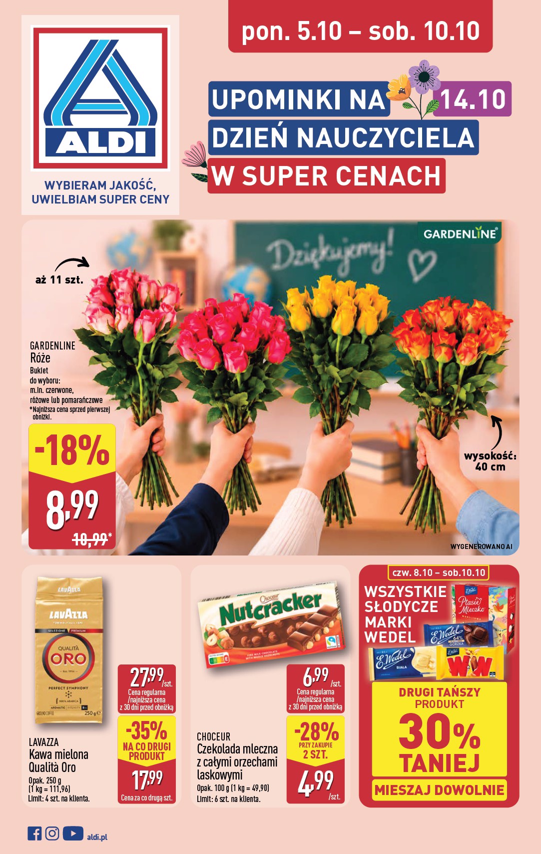 aldi - Nowa gazetka ALDI - Dzień nauczyciela ważna od 05.10.2026 do 10.10.2026