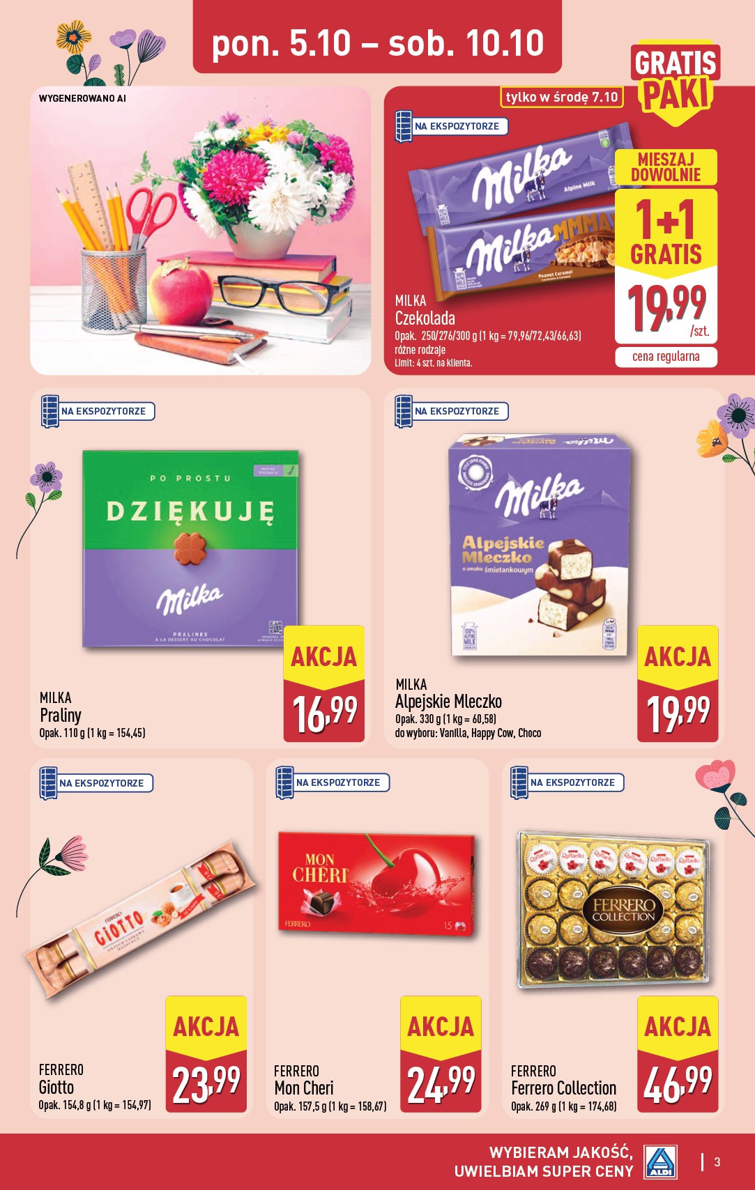 aldi - Nowa gazetka ALDI - Dzień nauczyciela ważna od 05.10.2026 do 10.10.2026 - page: 3