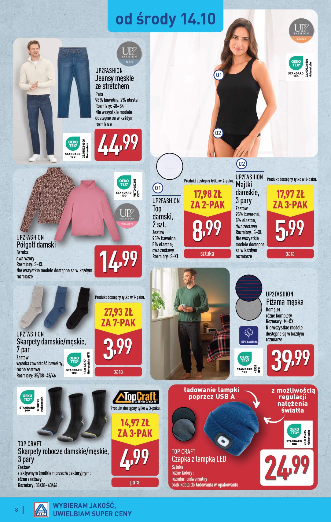 aldi - Nowa gazetka ALDI - Artykuły przemysłowe i tekstylia ważna od 14.10.2026 do 17.10.2026 - page: 8