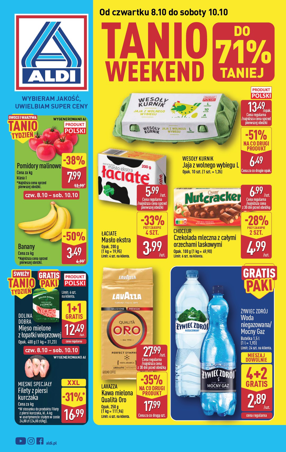 aldi - Aktualna gazetka ALDI - Oferta weekndowa ważna od 08.10.2026 do 10.10.2026