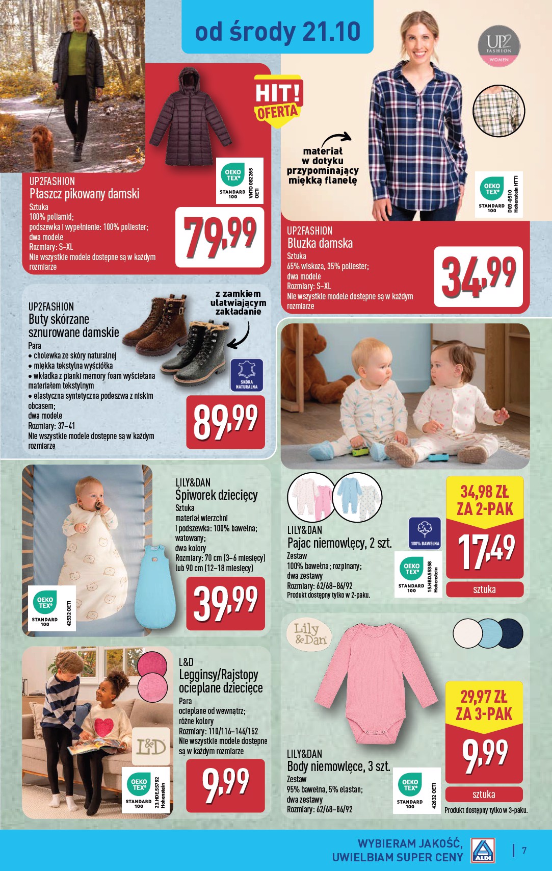 aldi - Nowa gazetka ALDI - Artykuły przemysłowe i tekstylia ważna od 21.10.2026 do 24.10.2026 - page: 7
