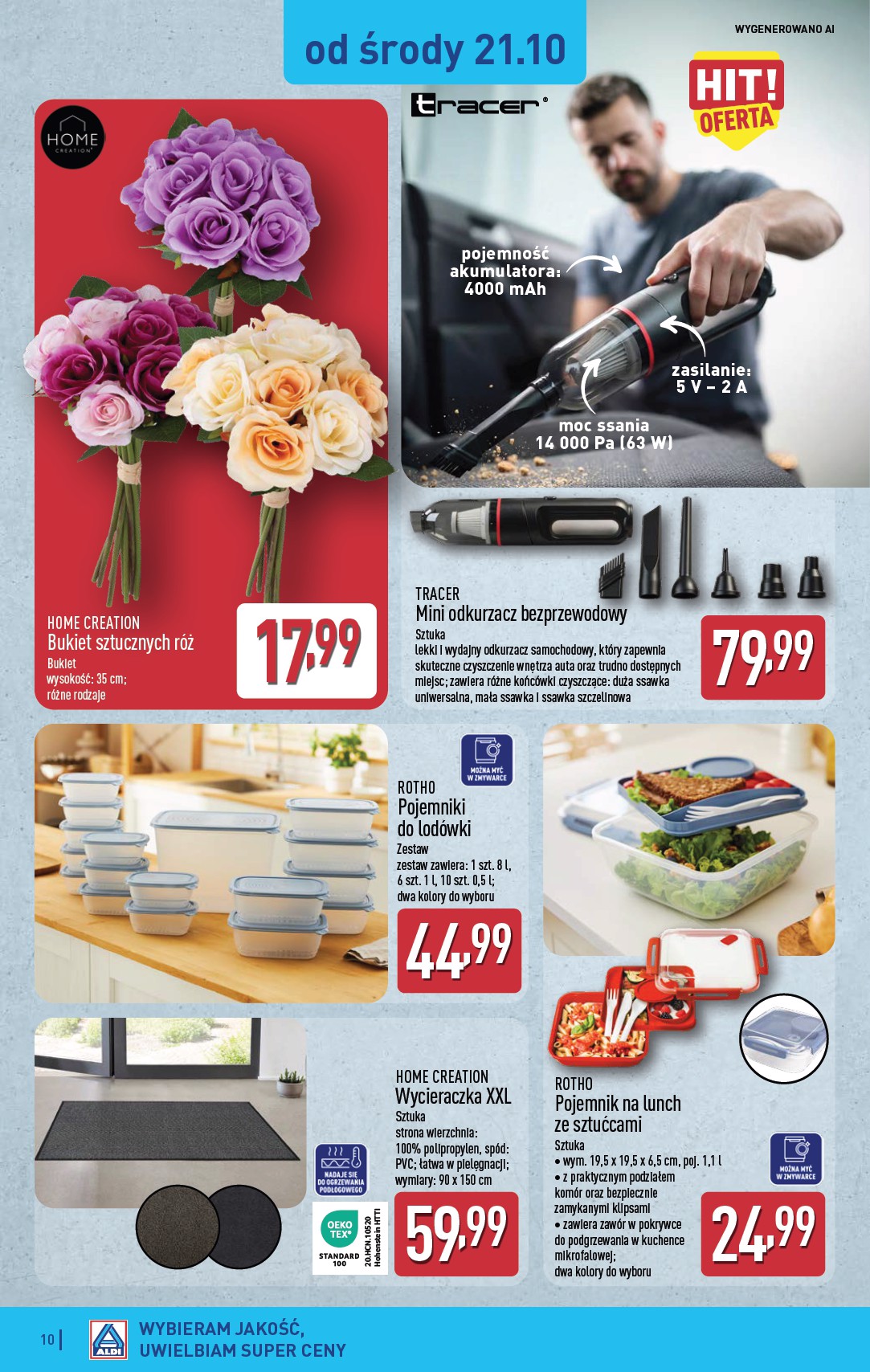 aldi - Nowa gazetka ALDI - Artykuły przemysłowe i tekstylia ważna od 21.10.2026 do 24.10.2026 - page: 10