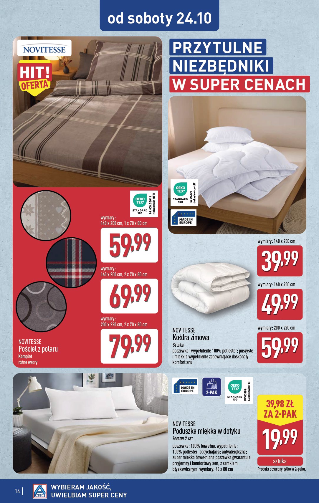 aldi - Nowa gazetka ALDI - Artykuły przemysłowe i tekstylia ważna od 21.10.2026 do 24.10.2026 - page: 14