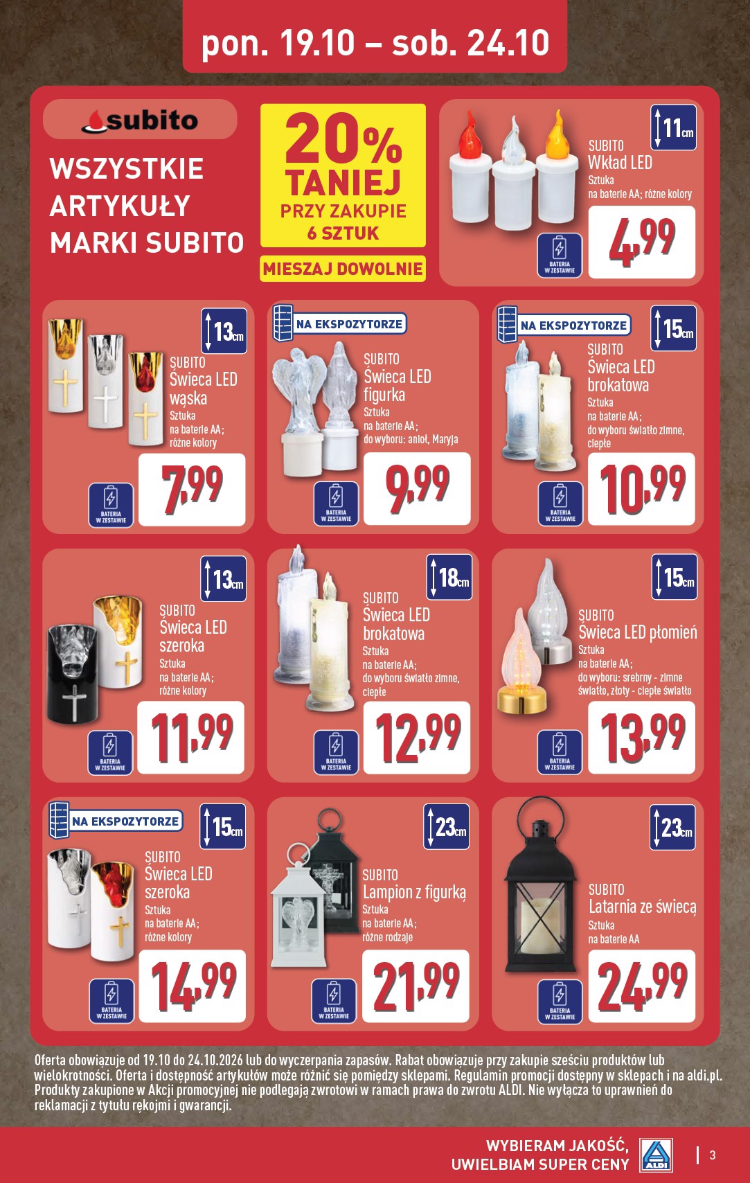 aldi - Nowa gazetka ALDI - Artykuły przemysłowe i tekstylia ważna od 21.10.2026 do 24.10.2026 - page: 3