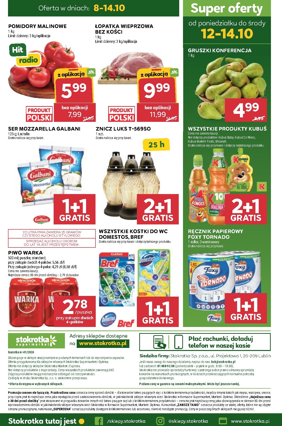 stokrotka - Nowa gazetka Stokrotka - Supermarket ważna od 08.10.2026 do 14.10.2026 - page: 50
