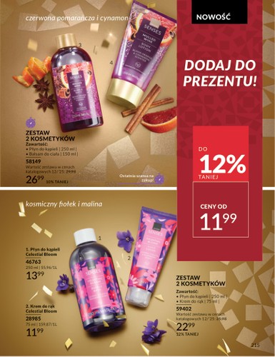 avon - Gazetka Avon - ważna od 01.12. do 31.12. - page: 215