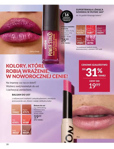 avon - Gazetka Avon - ważna od 30.12. do 31.01. - page: 18