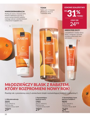 avon - Gazetka Avon - ważna od 30.12. do 31.01. - page: 22