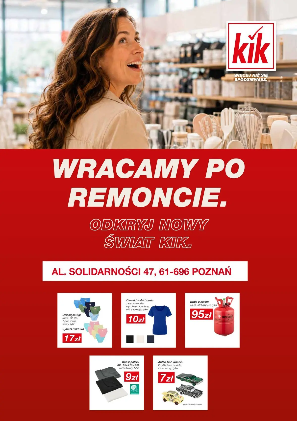 kik - Aktualna gazetka Kik - Wraca po remoncie! ważna od 01.09.2026 do 07.09.2026 - page: 1