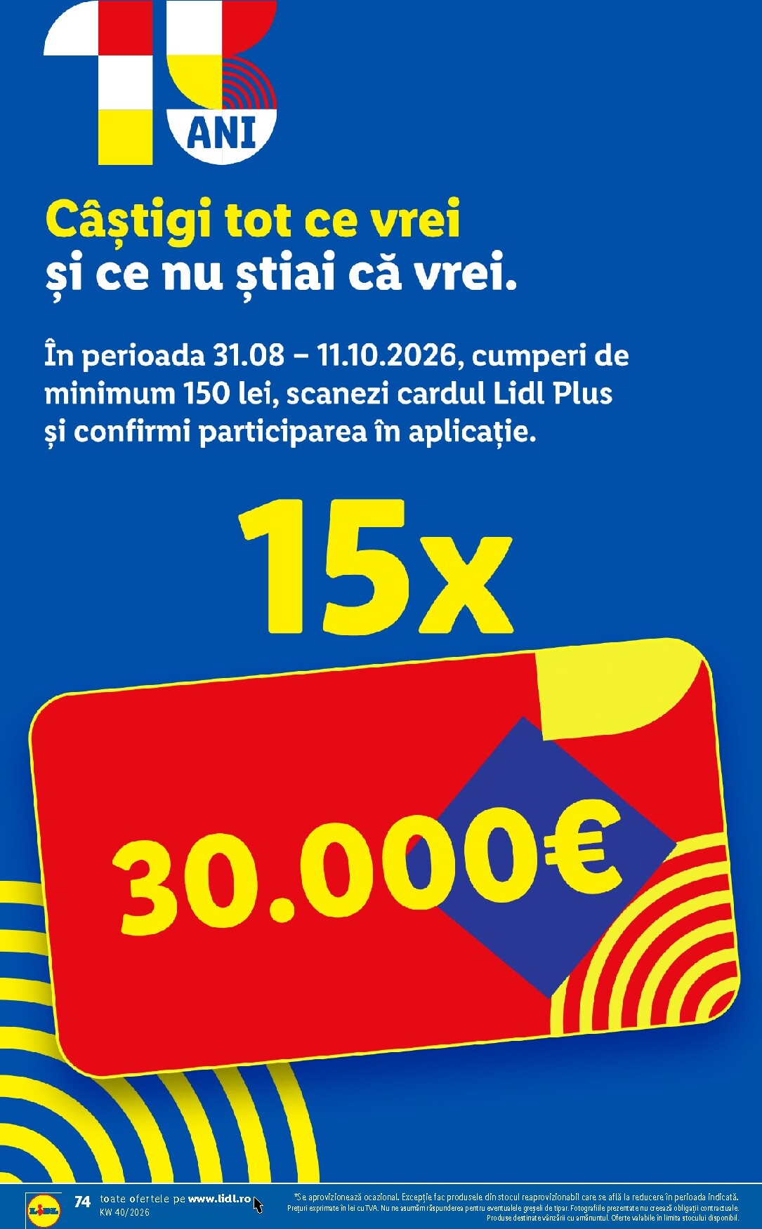lidl - Lidl pliante pentru săptămâna viitoare de la luni 28.09.2026 până la duminică 04.10.2026 - page: 74