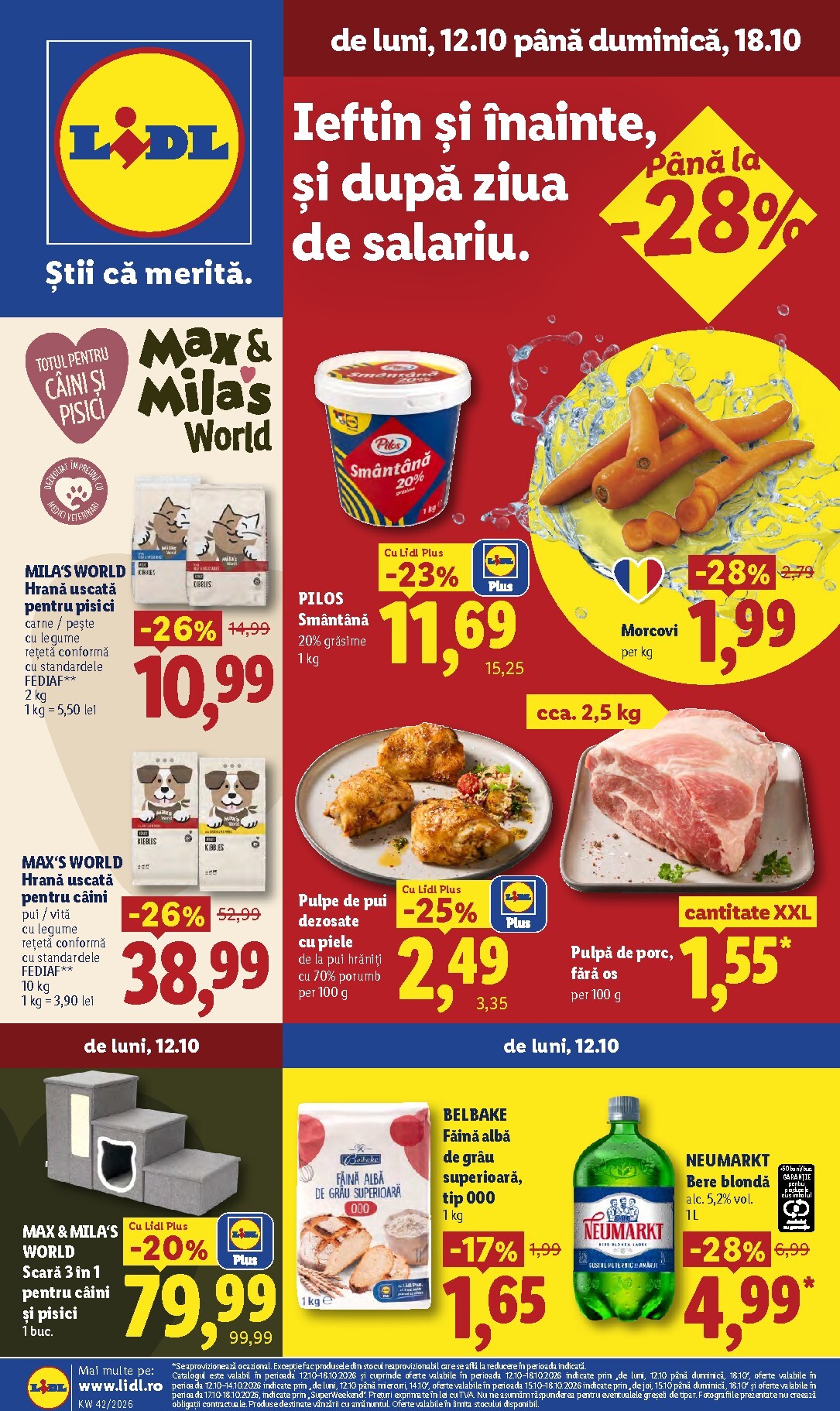 lidl - Lidl pliante pentru săptămâna viitoare de la luni 12.10.2026 până la duminică 18.10.2026