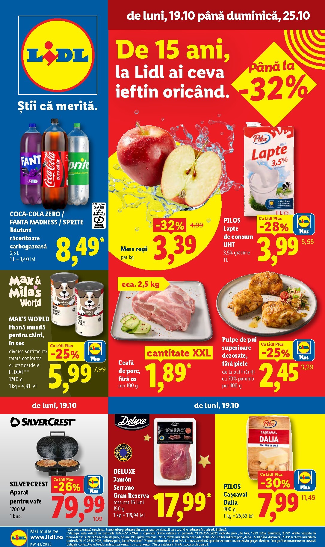 lidl - Lidl pliante pentru săptămâna viitoare de la luni 19.10.2026 până la duminică 25.10.2026 - page: 1