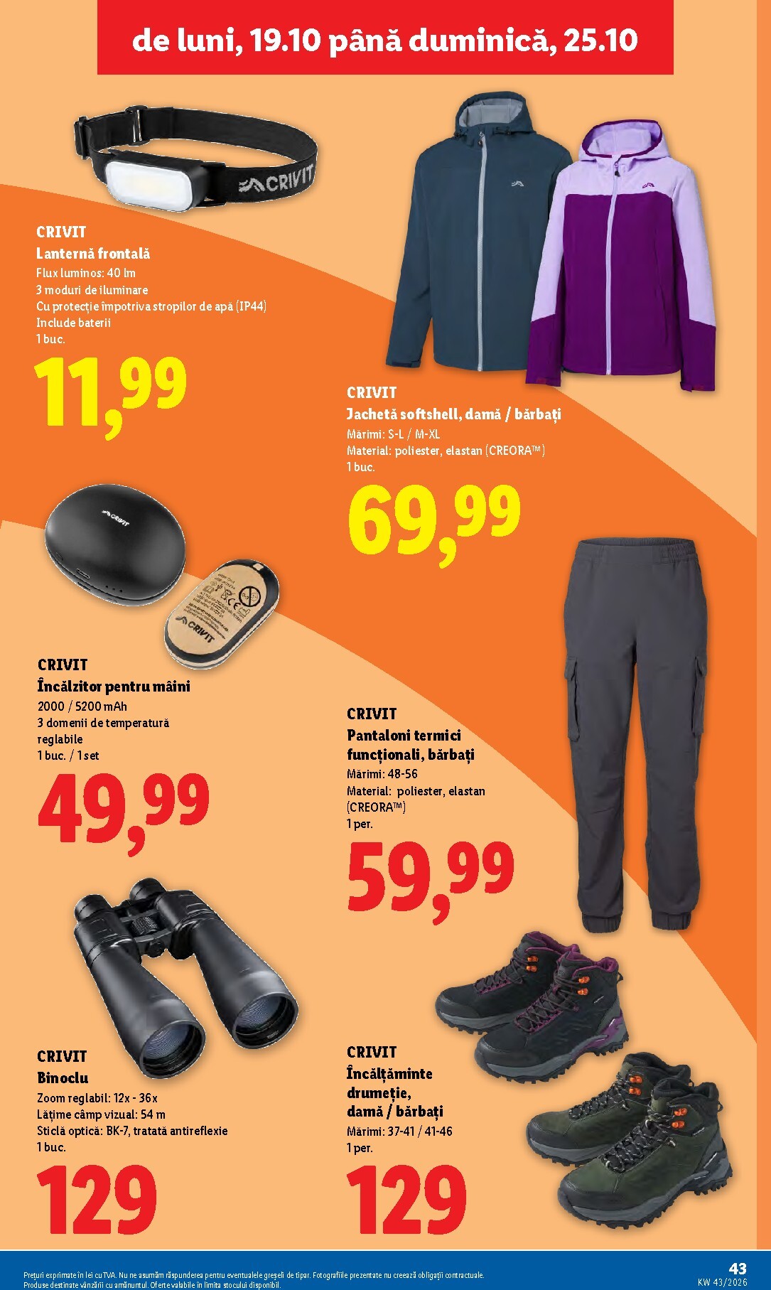 lidl - Lidl pliante pentru săptămâna viitoare de la luni 19.10.2026 până la duminică 25.10.2026 - page: 43