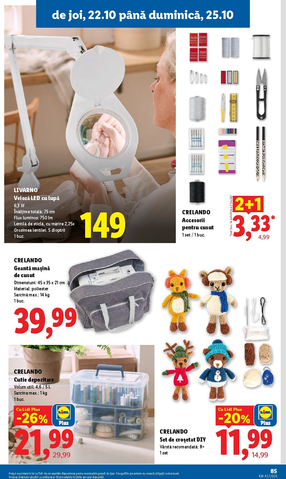 lidl - Lidl pliante pentru săptămâna viitoare de la luni 19.10.2026 până la duminică 25.10.2026 - page: 85