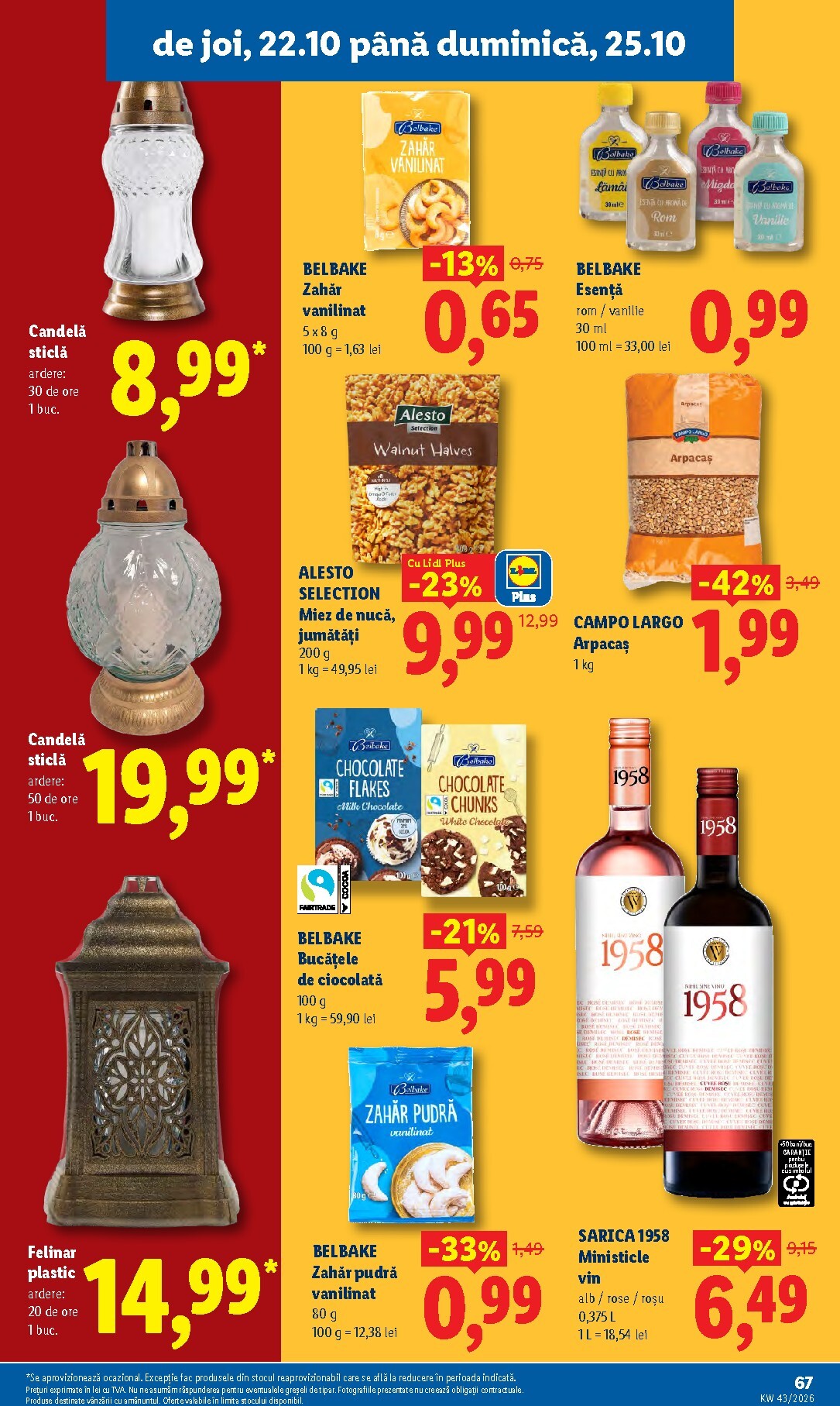 lidl - Lidl pliante pentru săptămâna viitoare de la luni 19.10.2026 până la duminică 25.10.2026 - page: 67