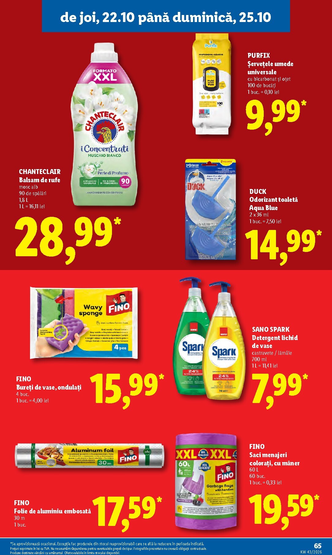 lidl - Lidl pliante pentru săptămâna viitoare de la luni 19.10.2026 până la duminică 25.10.2026 - page: 65